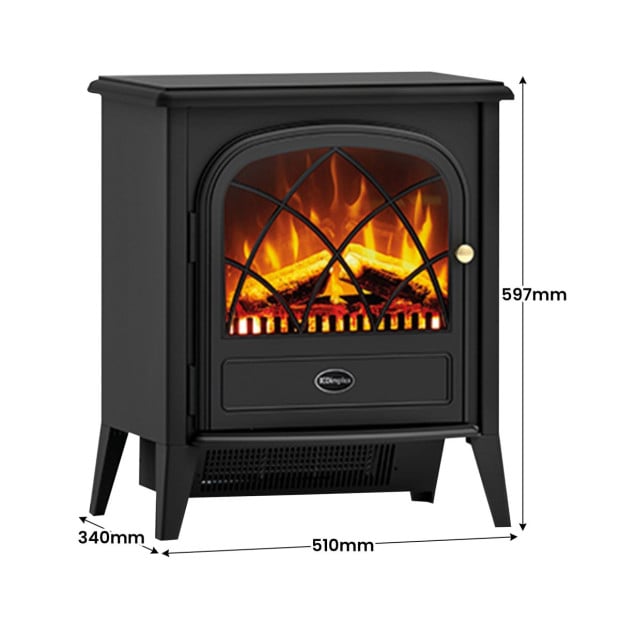 Dimplex Ritz Optiflame Electric Fire Stove - 2kW Image 4