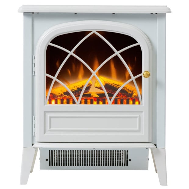 Dimplex 2kW Ritz White Optiflame Portable Electric Fire Stove Image 2