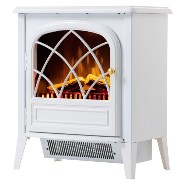 Dimplex 2kW Ritz White Optiflame Portable Electric Fire Stove Image 3