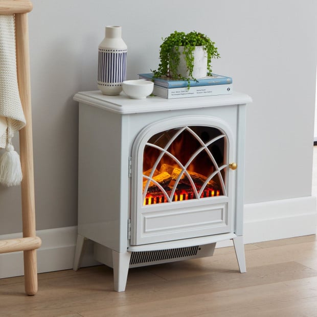Dimplex 2kW Ritz White Optiflame Portable Electric Fire Stove Image 8
