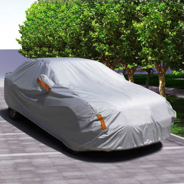Waterproof Adjustable Large Car Cover Rain Sun Dust UV Protection YXXL