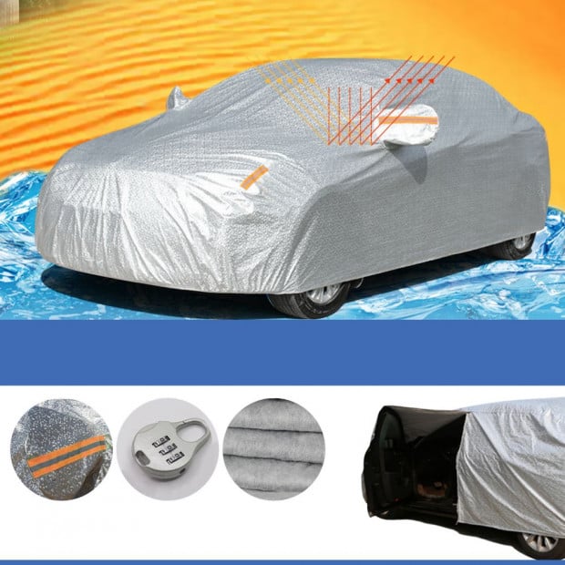 Waterproof Large Car Covers Rain Sun Dust UV Proof Protection YXL
