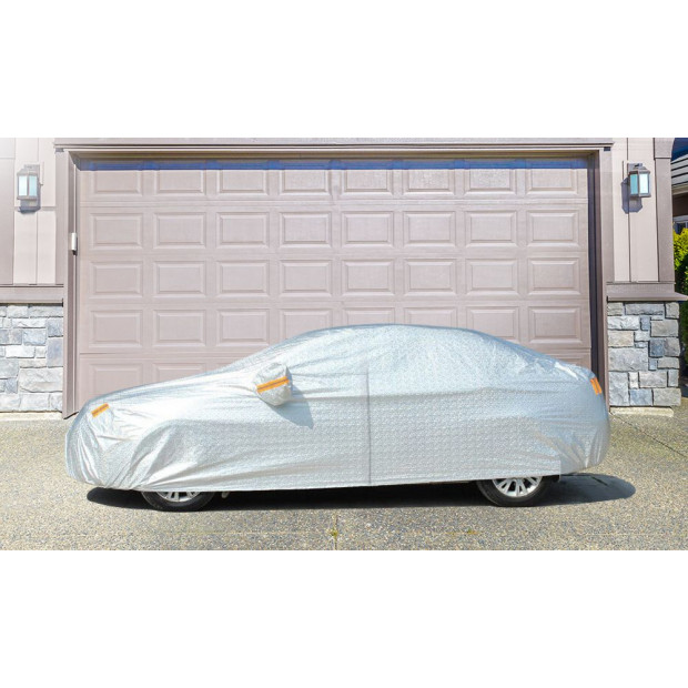 Waterproof Large Car Covers Rain Sun Dust UV Proof Protection 3XXL Image 2