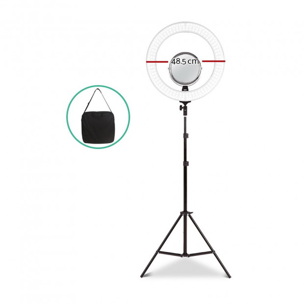 19 Inch LED Ring Light - Black Image 2