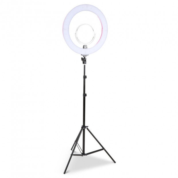 19 Inch LED Ring Light - Pink Image 1
