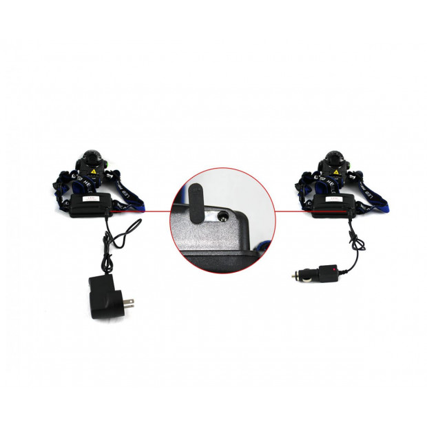 Raylight 2x Headlight Led Torch Cree Xm-l T6 Zoomable Headlamp Image 5