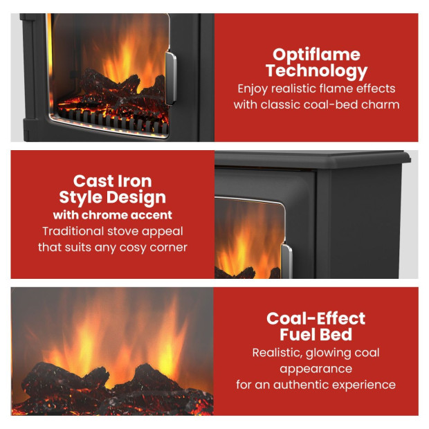 Dimplex 2kW Riley Portable Electric Fire Stove Image 6