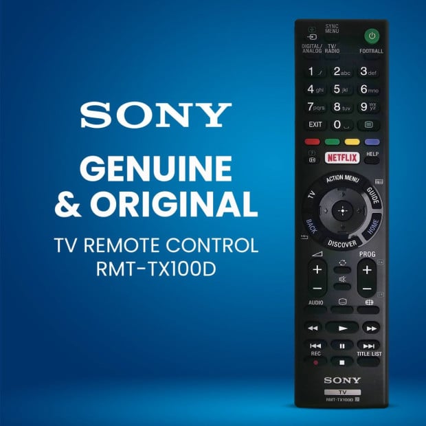 Genuine Sony TV Remote Control - RMT-TX100D