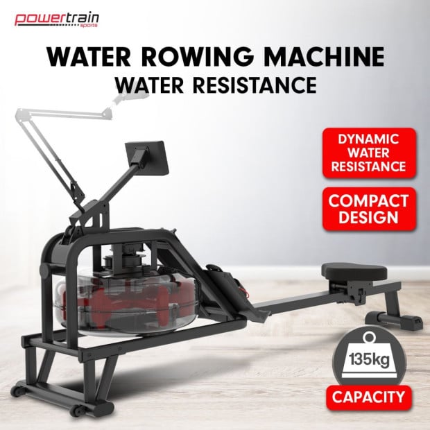 Powertrain 13L Water Resistance Rowing Machine Rower Image 2