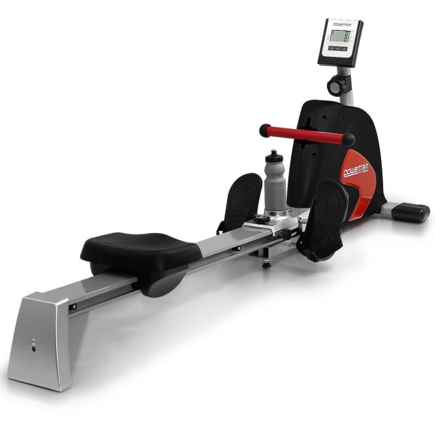 Powertrain Rowing Machine with Magnetic Flywheel - Black