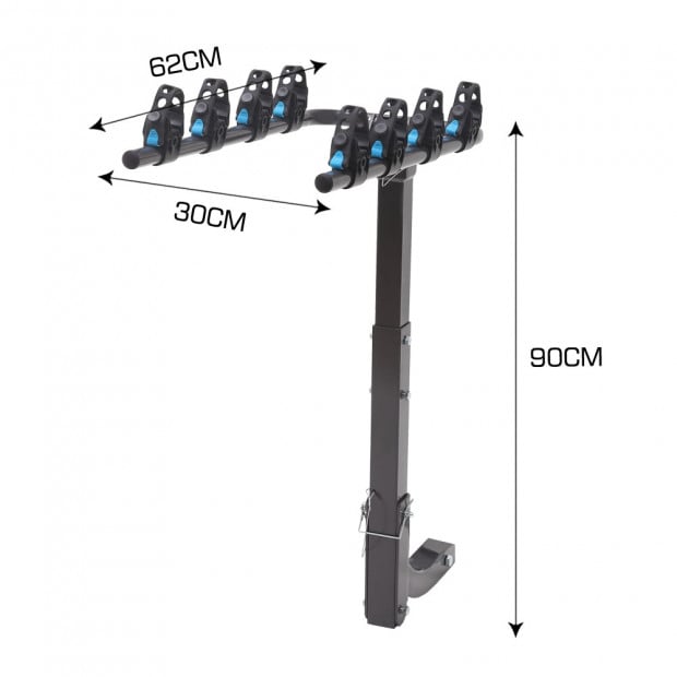Car Bike Rack Carrier 4 Rear Mount Image 6