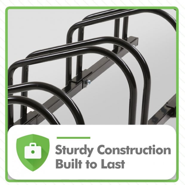 4-Bikes Stand Bicycle Bike Rack Floor Parking Instant Storage Cycling Image 4
