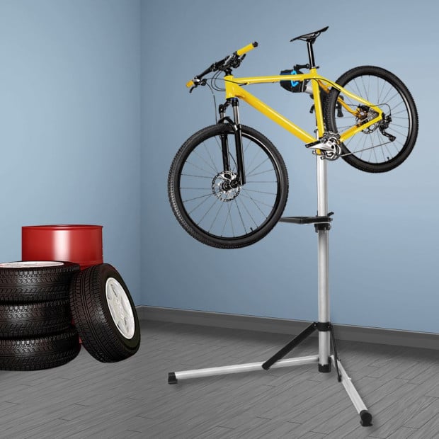 Portable Bike Repair Stand Floor Workstand Bicycle Max 50kg Image 2