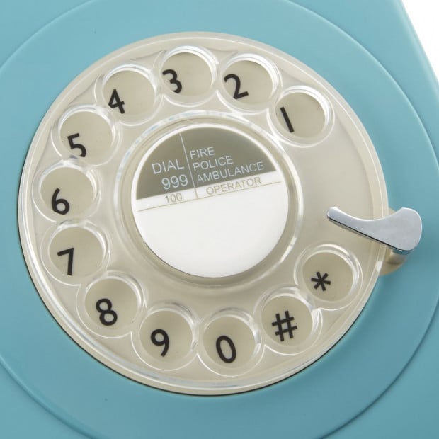 GPO 746 ROTARY TELEPHONE - BLUE Image 3