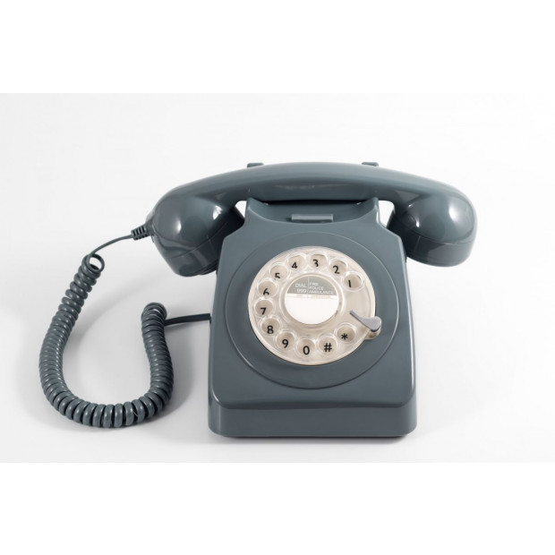 GPO 746 ROTARY TELEPHONE - GREY Image 4