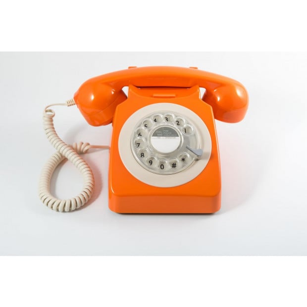 GPO 746 ROTARY TELEPHONE - ORANGE Image 4