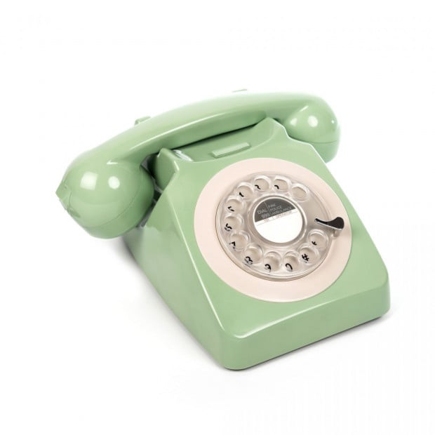 GPO 746 ROTARY TELEPHONE - GREEN Image 2