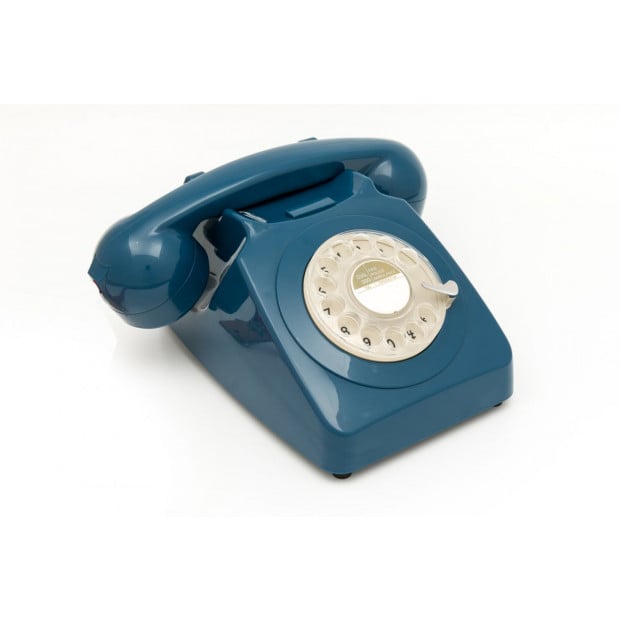 GPO 746 ROTARY TELEPHONE - AZURE BLUE Image 2