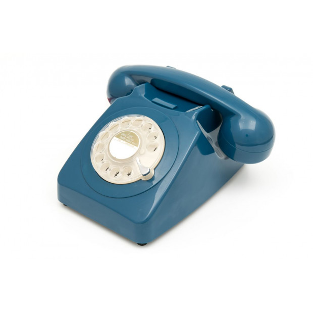 GPO 746 ROTARY TELEPHONE - AZURE BLUE