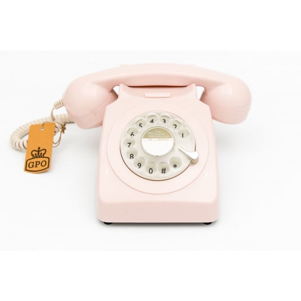 GPO 746 ROTARY TELEPHONE - CARNATION PINK Image 4