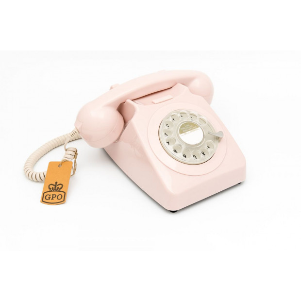 GPO 746 ROTARY TELEPHONE - CARNATION PINK Image 2
