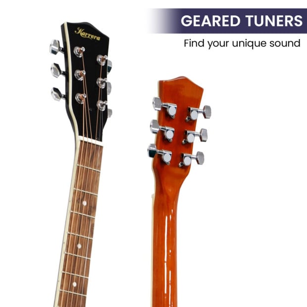 Karrera 40in Resonator Guitar - Sunburst Image 5