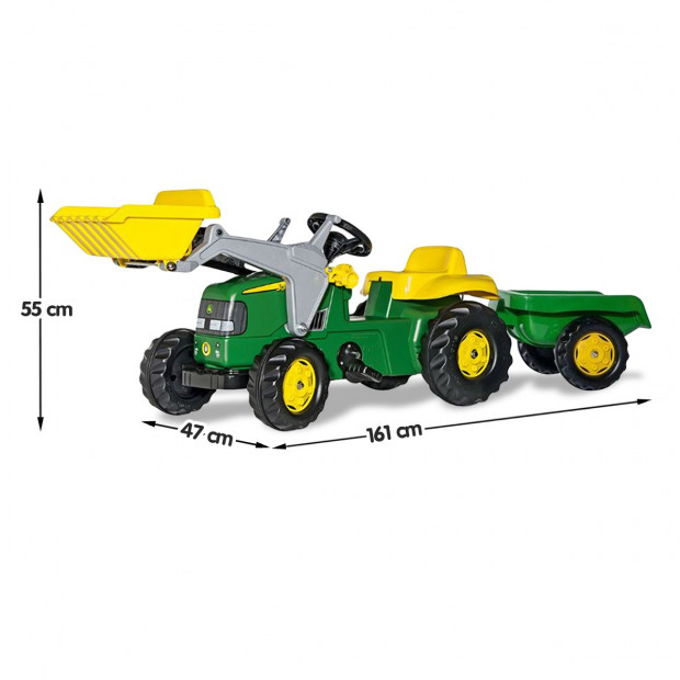 Rolly Toys Rolly toys John Deere ride on tractor and trailer 