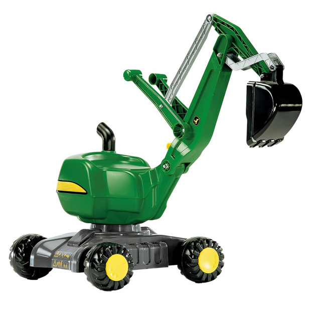 John Deere Rolly Digger XL Ride-On Excavator Childrens Toy with 360 degree Rotation, Work Scoop & Levers All-Terrain 3+ Image 2