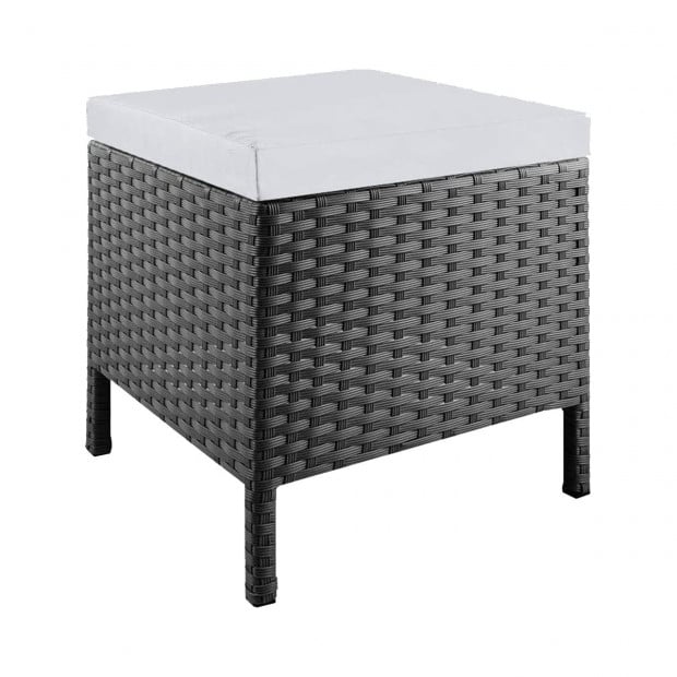 9 Piece PE Rattan Garden Patio Outdoor Dining Set Black Image 4