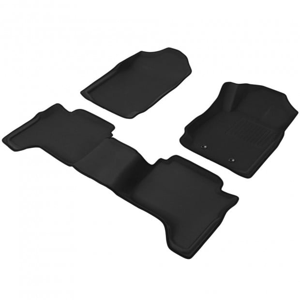 Mazda BT50 Car Floor Mats Dual Crew Cab 2012 - 2018 3D Rubber BT-50 Image 2