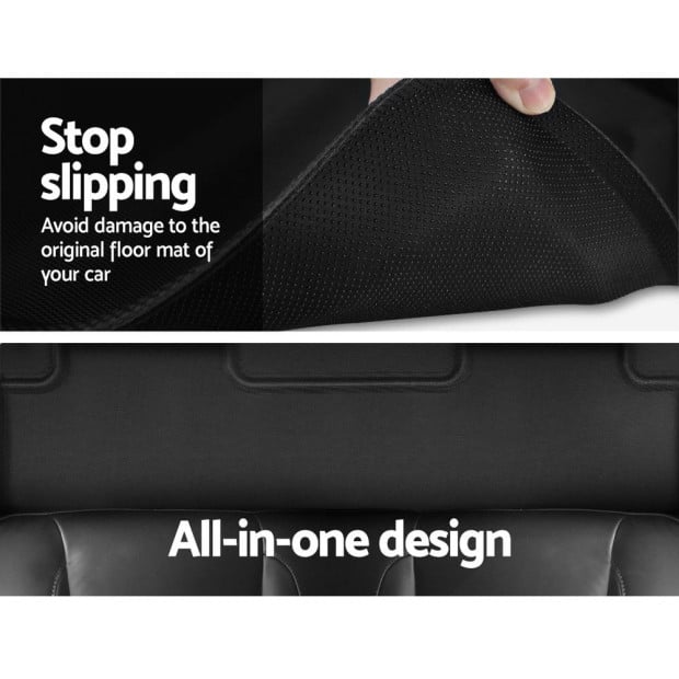 Car Rubber Floor Mats Front And Rear Fits Tesla Model Y 2021-2022 Image 4