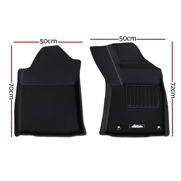 Car Rubber Floor Mats For Toyota Hilux Dual Cab 2015-2022 Image 2