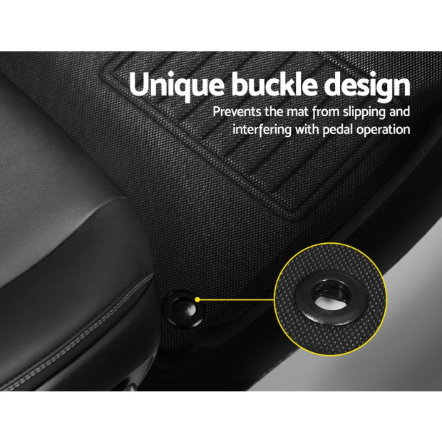 Car Rubber Floor Mats For Toyota Hilux Dual Cab 2015-2022 Image 5