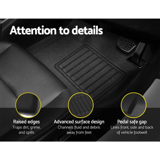 Car Rubber Floor Mats For Toyota Hilux Dual Cab 2015-2022 Image 6