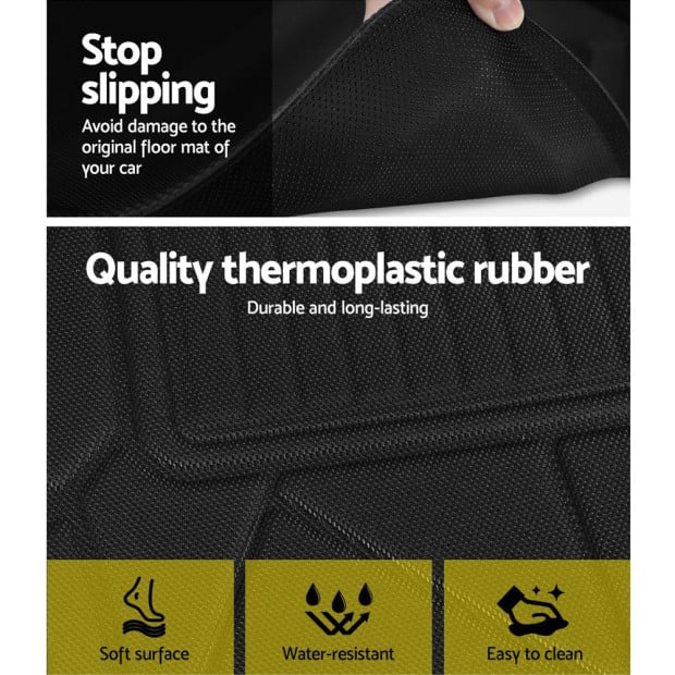 Car Rubber Floor Mats Front And Rear For Toyota Rav4 2019-2022 Image 4