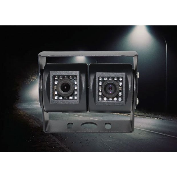 Dual Twin Joint Bracket 2x 4pin Reversing Camera 120 45 Viewing Angle Image 7