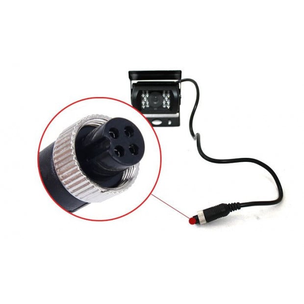 Elinz Ahd Reversing Rear View Ccd Camera 4pin Night Vision Image 3