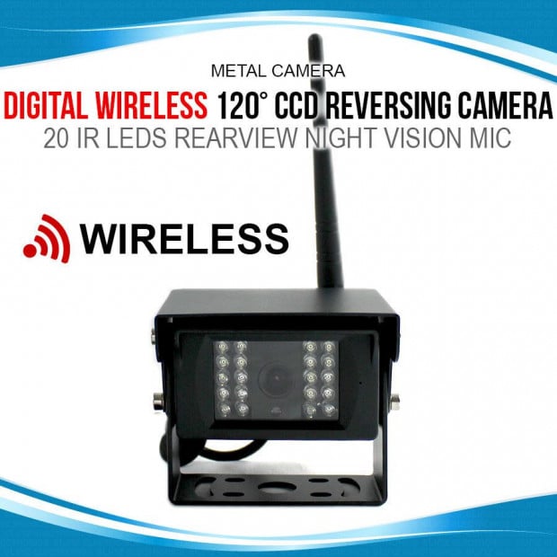 Elinz Digital Wireless 120deg Ccd Reversing Camera Night Vision Mic