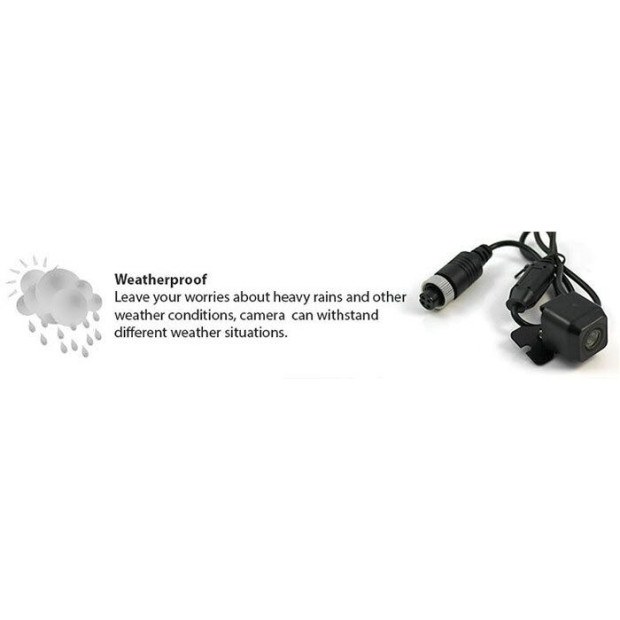 CMOS 4pin Reversing Camera Rearview Night Vision 12v/24v Image 4
