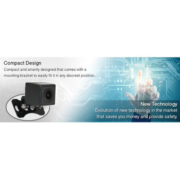 CMOS Reversing Camera Rearview IR Night Vision RCA 170deg Image 3