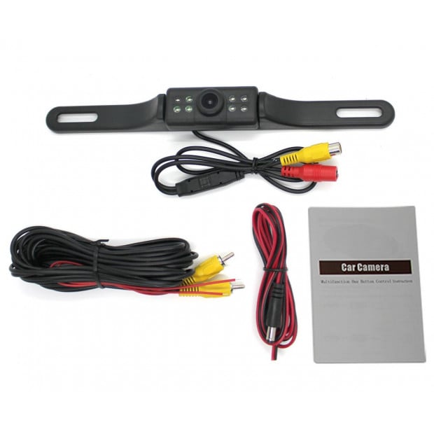 Car License Plate Reversing Camera 170deg  Auto Night Vision Ip68 12v Image 3