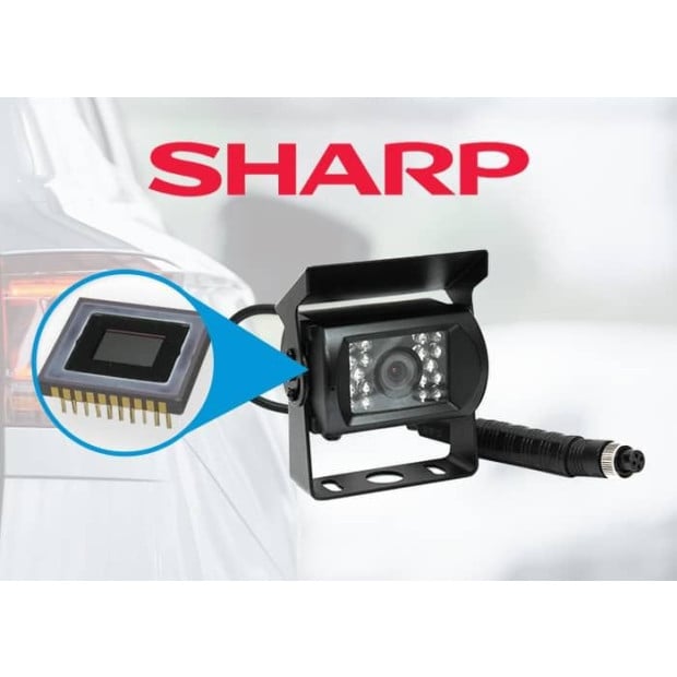 4 Pin Heavy Duty 12v 24v Ccd Ir Colour Reversing Camera Image 3