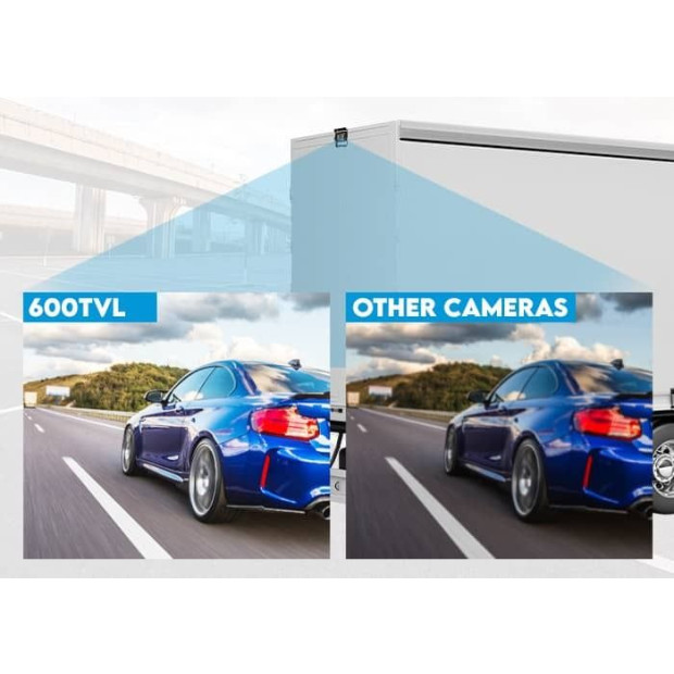 4 Pin Heavy Duty 12v 24v Ccd Ir Colour Reversing Camera Image 4