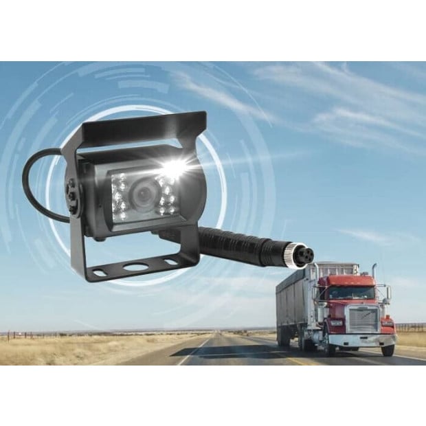 4 Pin Heavy Duty 12v 24v Ccd Ir Colour Reversing Camera Image 5