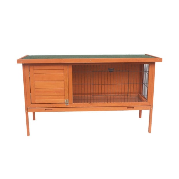 Little Buddies Wooden Pet Rabbit Hutch 2 Sections - Large Image 2