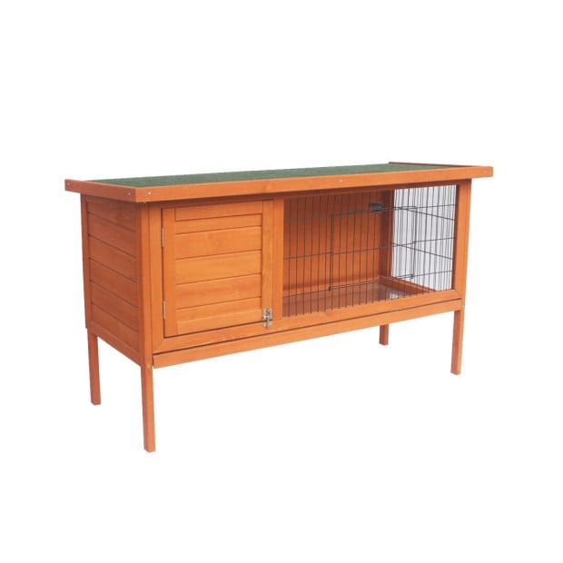 Little Buddies Wooden Pet Rabbit Hutch 2 Sections - Large Image 3