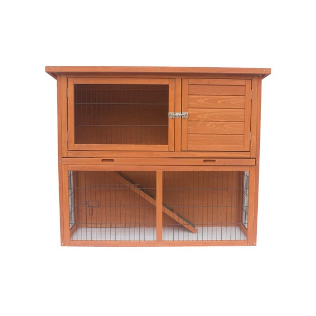 Little Buddies 2-Storey Wooden Pet Rabbit Hutch Image 2