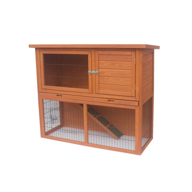 Little Buddies 2-Storey Wooden Pet Rabbit Hutch Image 3