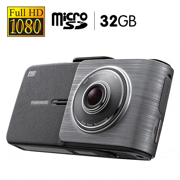 THINKWARE 1080P Full HD Dash Cam With 32GB Micro SD - X55032