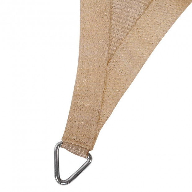 2.5x3m Shade Sail Sun Shadecloth 280gsm Sand Image 3